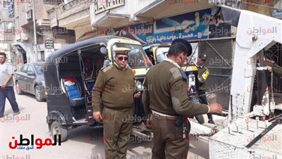 صور|حملة مرورية مكبرة بشوارع المحلة فى الغربية