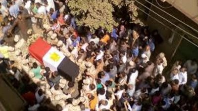 سملا بالغربية تتشح بالسواد لاستقبال شهيد العملية الشاملة سيناء 2018