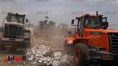 صور | إزالة 11 حالة تعد على الأراضى الزراعية بمدينة السنطة
