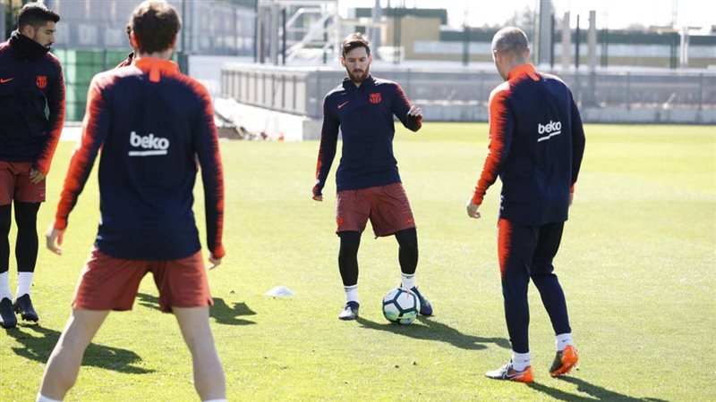 تدريبات برشلونة