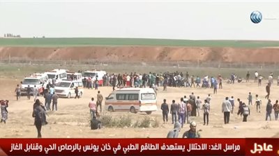 فيديو| الاحتلال يطلق قنابل الغاز على الفلسطينيين بشرق جباليا