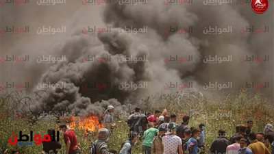 شاهد لحظة بدء الاشتباكات بين قوات الاحتلال والفلسطينيين بخان يونس 