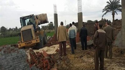 حملة مكبرة بكفر الشيخ لإزالة التعديات والبناء المخالف