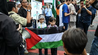 تظاهرات بماليزيا تضامنًا مع الفلسطينيين بمسيرات العودة 