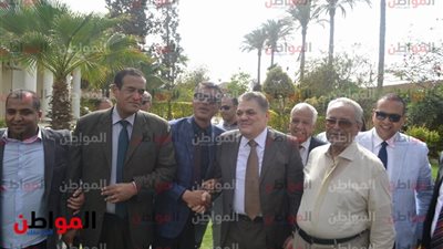 صور| بهاء أبو شقة يوجه التحية للسيد البدوي رئيس الوفد السابق