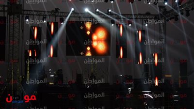 صور| الاستعدادات الأولية لحفل السفارة الأمريكية بحديقة الأزهر