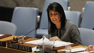 مندوبة أمريكا لدى مجلس الأمن: عقوبات جديدة ضد روسيا لدعمها النظام السوري