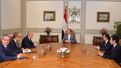 الرئيس السيسي يستقبل الرئيس التنفيذي لـ