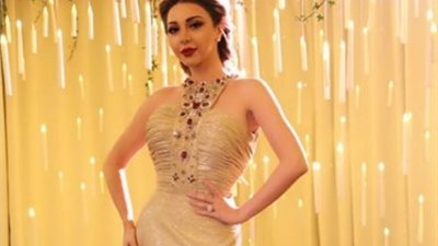 صور| إطلالة ميريام فارس بالذهبي تفوح بالأنوثة