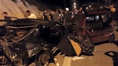 تصادم 3 سيارات باﻷوتوستراد تسفر عن مصرع شخصين وإصابة 7 أخرين