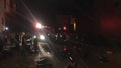 محافظ أسيوط ومدير الأمن في جولة تفقدية لموقع حادث انفجار أسطوانات الغاز بأسيوط
