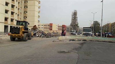 صور| جملات مكبرة لإزالة سوق الموبيليا المستعملة فى بورسعيد