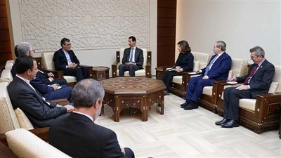 الأسد خلال لقائه مسؤول إيراني: العدوان الثلاثي لن يوقفنا عن محاربة الإرهاب