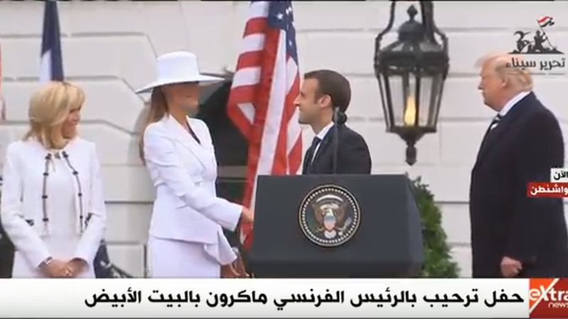 ماكرون و ترامب 