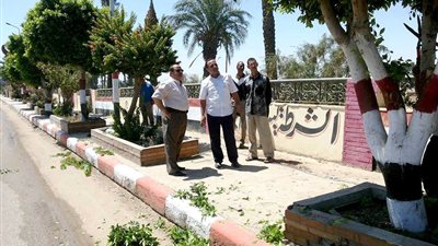 حملات مكبرة للنظافة والتجميل وتهذيب الأشجار بقري وشوارع المراغة