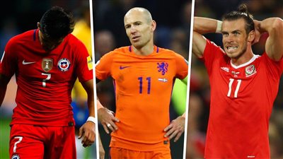 نجوم كبار حرمتهم منتخبات بلادهم من الظهور في مونديال روسيا 2018