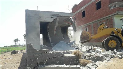 استرداد 40 فدان أملاك دولة  في حملة مكبرة لإزالة التعديات بالدقهلية