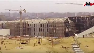 فيديو| العناني يتفقد آثار الحريق المُندلع في المتحف المصري الكبير 