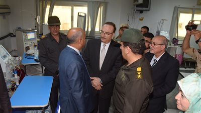 محافظ بني سويف يتفقد المستشفى العسكري‎