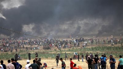 فيديو| إصابة 50 فلسطينيا برصاص الاحتلال في قطاع غزة بينهم 4 في حالة خطرة