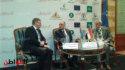 صور| وزير الري: مشكلة المياه من أهم مشاكل العالم