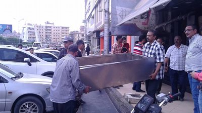 صور| حملة أشغالات مكبرة بشارع الدراسات وقناة السويس بالمنصور