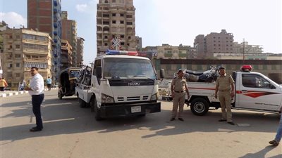 حملة مرورية لضبط المخالفات بمدينة ميت غمر ودقادوس