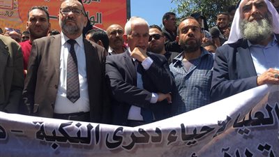 بالصور| إحياء ذكرى النكبة الـ70 في الخليل بلافتات: