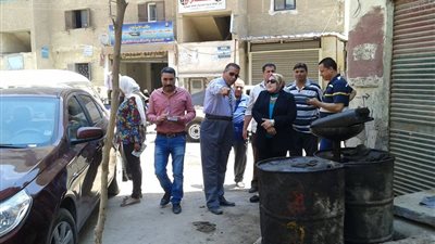 رئيس مدينة الدلنجات تتابع أعمال رفع كفاءةالشوارع