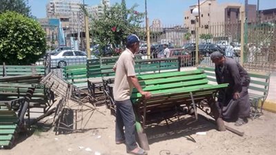 تطوير حديقة الأندلس بالمنصورة استعدادا لشهر رمضان الكريم