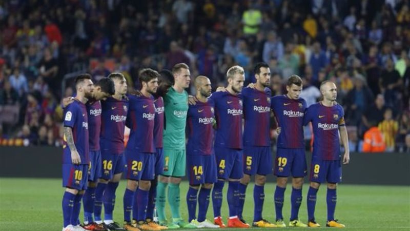 لاعبو برشلونة