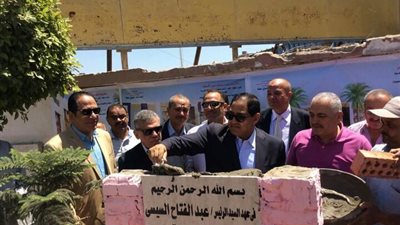 محافظ الغربية يضع حجر الأساس لتطوير استاد طنطا الرياضي