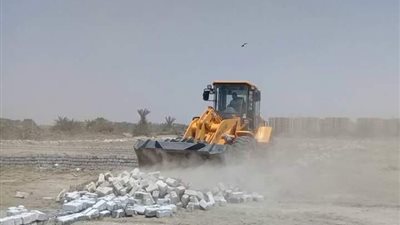 إزالة تعديات على أراض أملاك الدولة بمساحة 14.5 فدان بـ