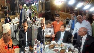 صور| محافظ الغربية يشارك عمال النظافة حفل إفطار جماعى بالغربية