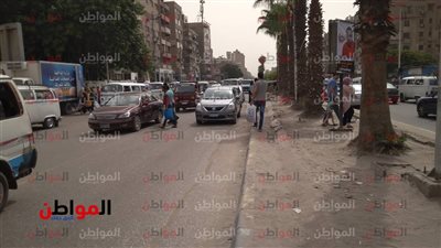 صور| تعرف على الحالة المرورية بشارع الهرم