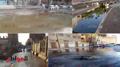 فيديو|أهالى عزبة النخل يستغيثون من غرق الشوارع بمياه الصرف الصحي