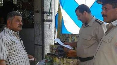 تحرير 19 محضر إشغال ونظافة وإزالة 4 غرز شاي بـ