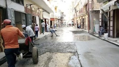 تنفيذ المرحلة الثانية من أعمال الرصف بـ 