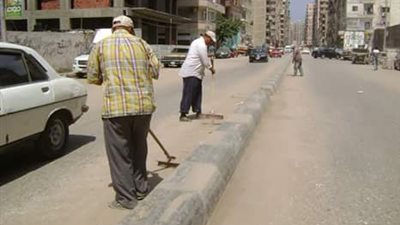 رفع 33 طن من مخلفات القمامة بنطاق حى غرب المنصورة 