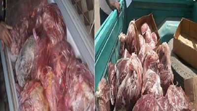 ضبط 95 كيلو لحوم وأغذية غير صالحة للاستهلاك الآدمى بـ 