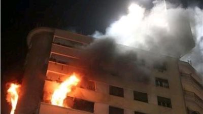 مصرع شخصين فى حريق بـ