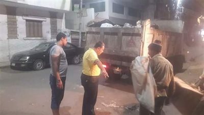 حملة لرفع الإشغالات وإزالة الحواجز الحديدية بمنطقة توريل في المنصورة
