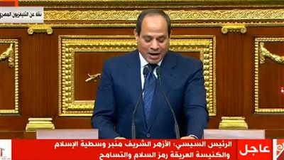 اليمين الدستورية| السيسي: واجهنا سويًا الإرهاب وتحملنا معًا التحديات