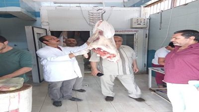 صور| ضبط كميات كبيرة من اللحوم الغير صالحة للاستخدام الآدمى بـ