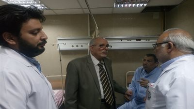 رئيس فرع التأمين الصحي يطمئن على حالة الممرضة المعتدى عليها بـ 
