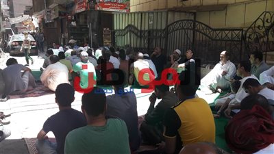 صور| شعائر صلاة الجمعة فى منطقة أرض اللواء