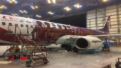 الفراعنة في كأس العالم| شاهد طائرة منتخب مصر بعد التصميم الجديد