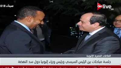 فيديو| السيسي يجتمع مع رئيس وزراء أثيوبيا.. اليوم