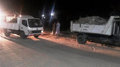 رفع 250 طن قمامة ومخلفات وتراكمات صلبة بـ مركز المراغة 