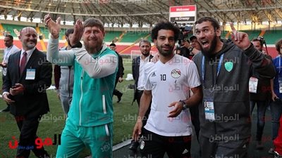 محمد صلاح يؤدي تدريبات بدانية في المران الثاني لـ